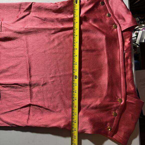 Diane Von Furstenberg Dress 4 Silk Shift Dress FLAW Read Salmon Pink Office Chic - Picture 12 of 12